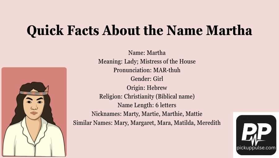 Martha Name Meaning