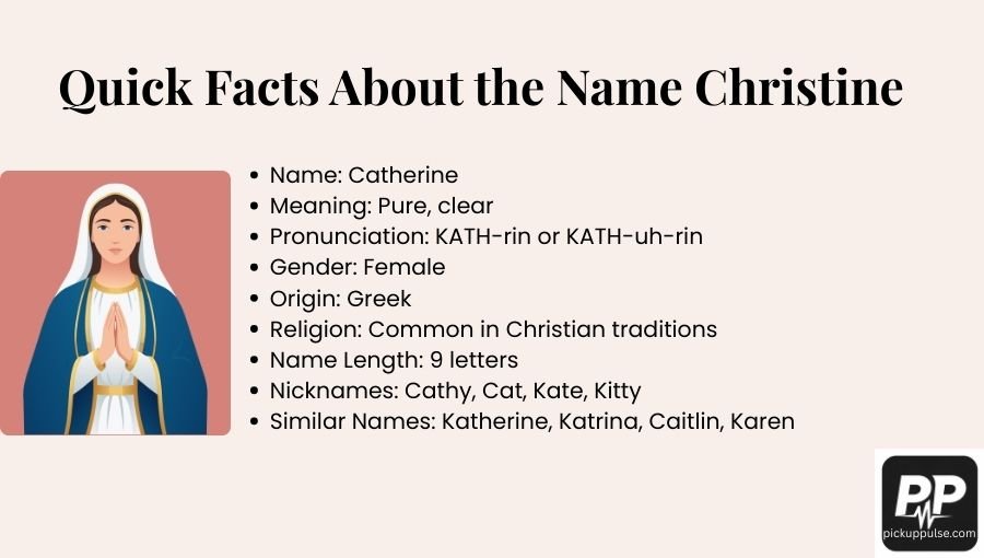 Christine Name Meaning