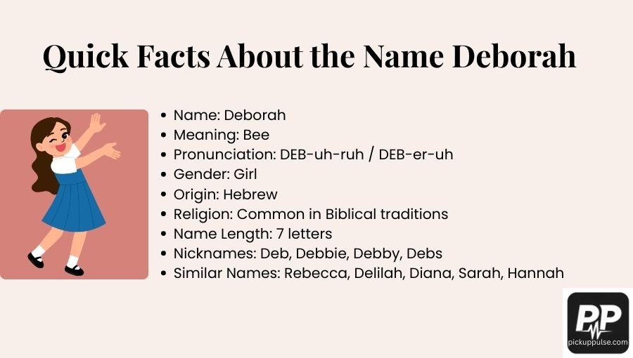 Deborah Name Meaning