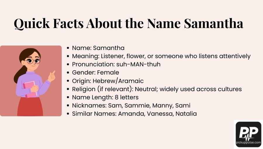 Samantha Name Meaning