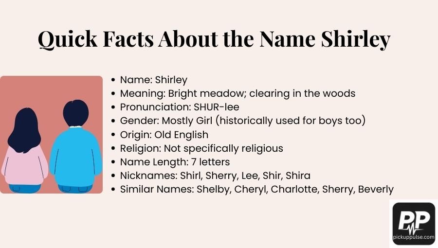 Shirley Name Meaning