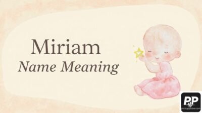 Miriam Name Meaning