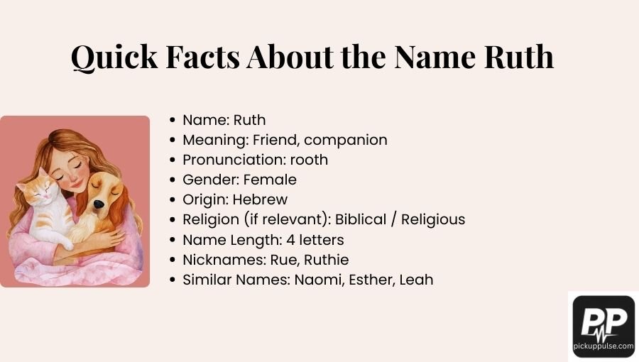 Ruth Name Meaning