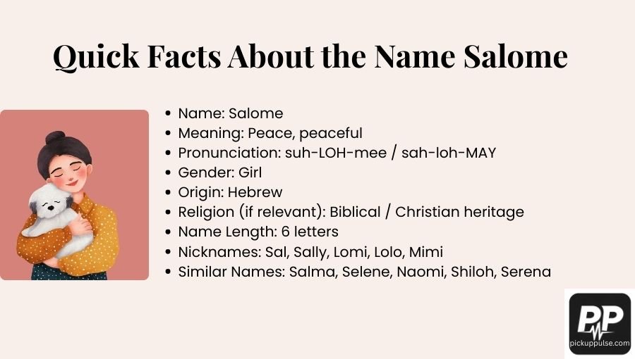 Salome Name Meaning