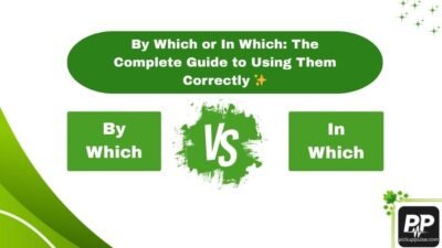 By Which or In Which