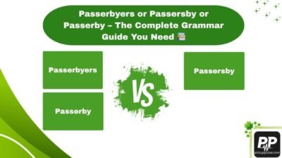 Passerbyers or Passersby or Passerby