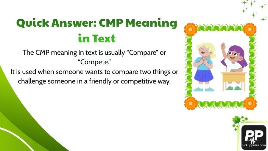 CMP Meaning in Text
