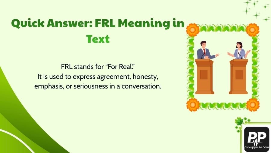 FRL Meaning in Text