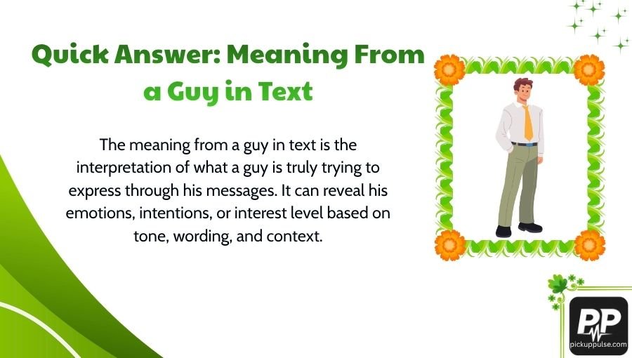 Meaning From a Guy in Text
