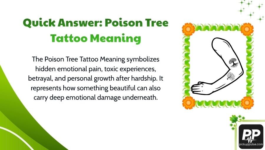 Poison Tree Tattoo Meaning