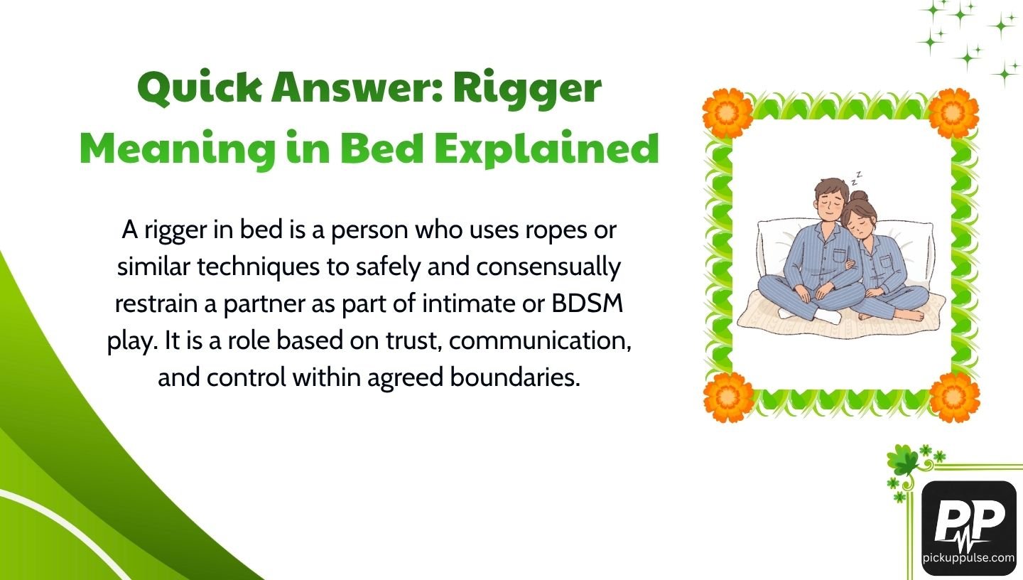 Rigger Meaning in Bed