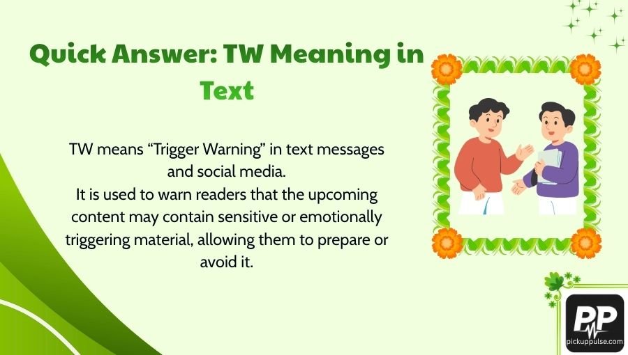 TW Meaning in Text