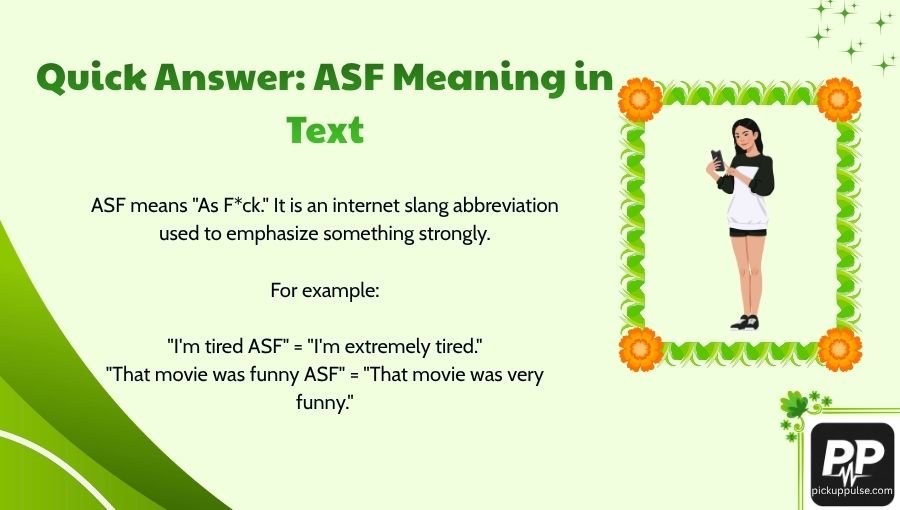 ASF Meaning in Text