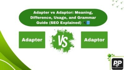 Adapter vs Adaptor