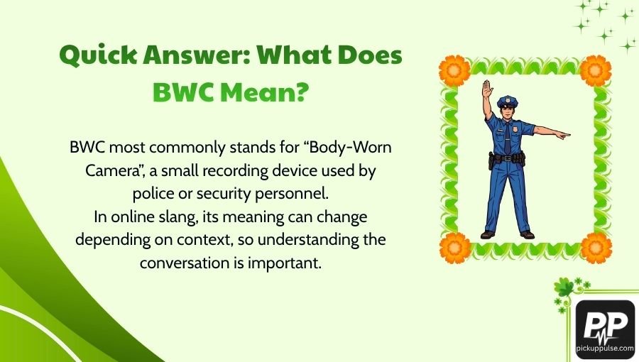 BWC Meaning