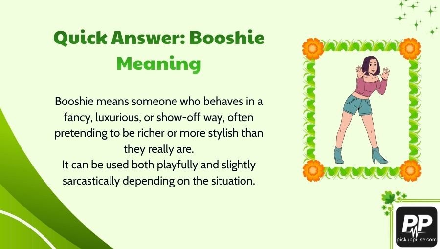 Booshie Meaning