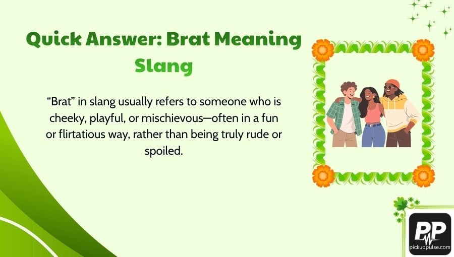 Brat Meaning Slang