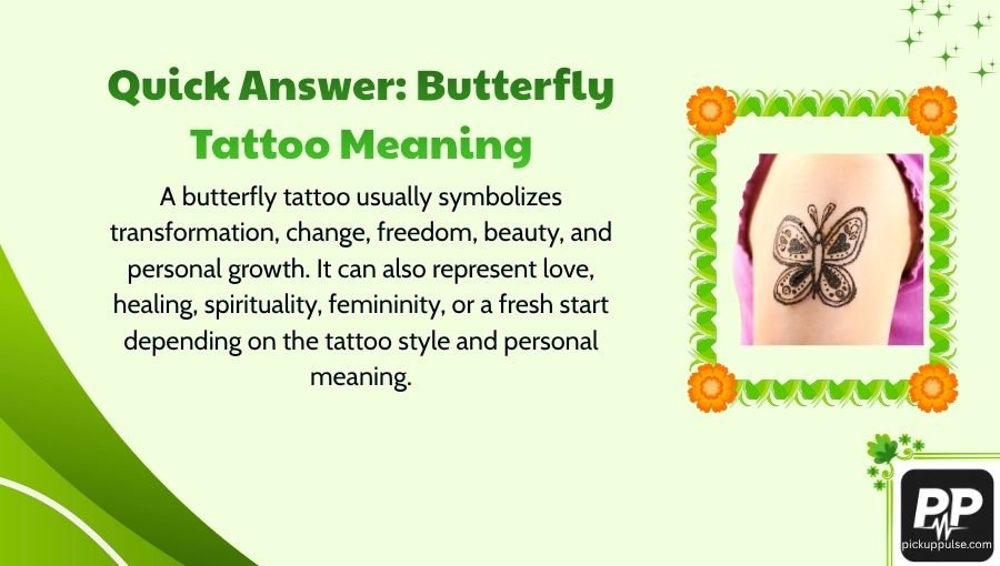 Butterfly Tattoo Meaning