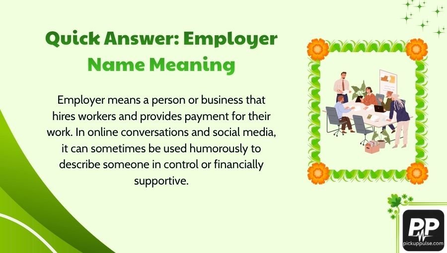 Employer Name Meaning