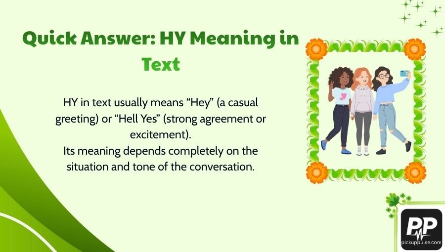 HY Meaning in Text