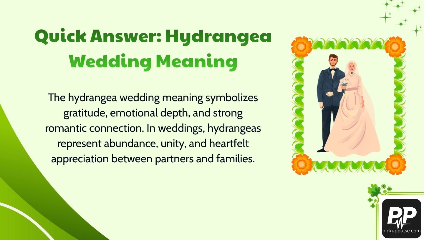Hydrangea Wedding Meaning