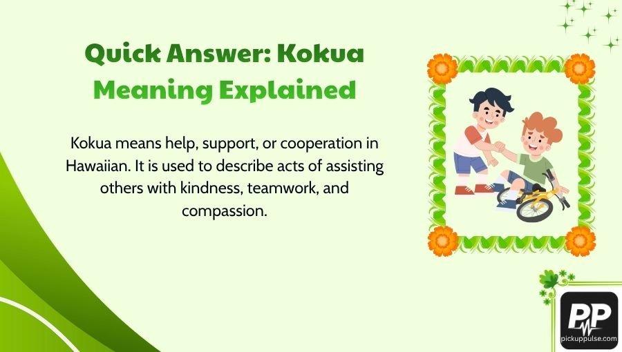 Kokua Meaning