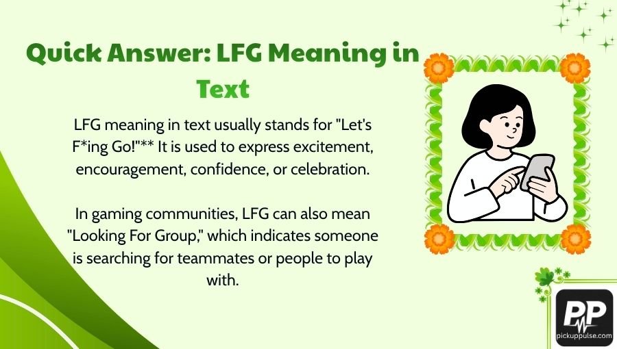 LFG Meaning in Text