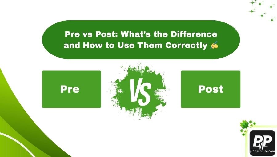 Pre vs Post