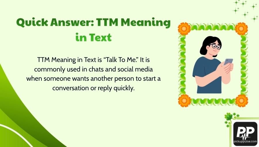 TTM Meaning in Text