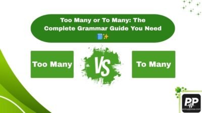 Too Many or To Many