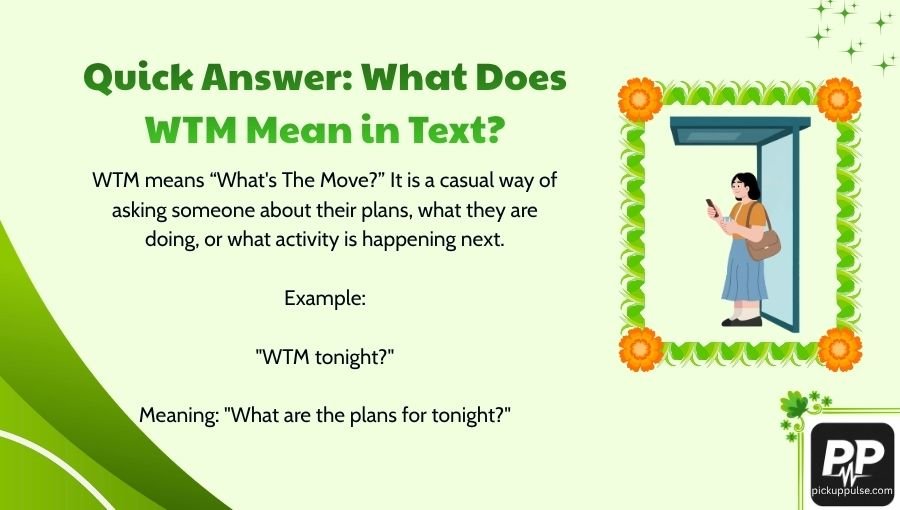 WTM Meaning in Text
