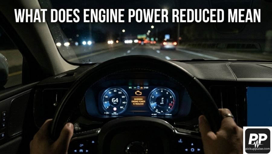 What Does Engine Power Reduced Mean