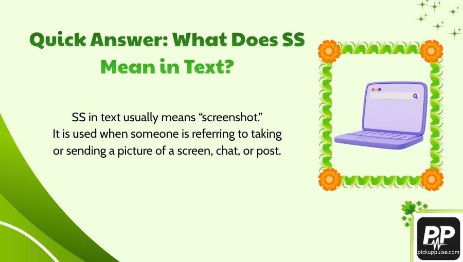 What Does SS Mean in Text
