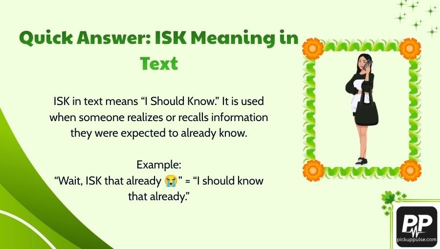 ISK Meaning in Text
