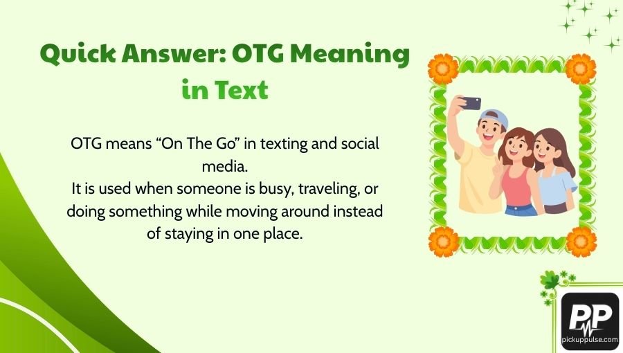 OTG Meaning in Text